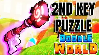 How to beat the 2nd Key Puzzle, Candy Factory Update (Doodle World Roblox)
