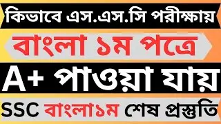 এস এস সি বাংলা ১ম পত্র শেষ প্রস্তুতি