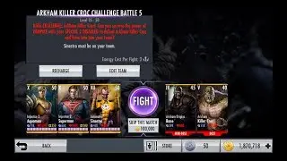 Injustice iOS Arkham Killer Croc Challenge Nightmare Boss Fight