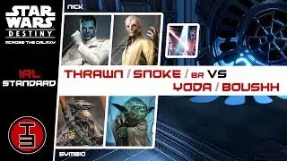 Thrawn/Snoke/BR vs Yoda/Boushh- IRL Star Wars Destiny Game