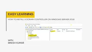 How to install a domain controller on Windows Server 2016