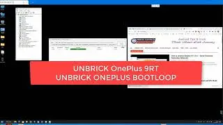 How to Unbrick OnePlus 9RT BootLoop | Unbrick OnePlus 9RT 9008