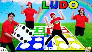 LUDO | Comedy Family Challenge | Biggest Ludo Outdoor game | Aayu and Pihu Show