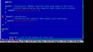 OOPs with C++ : Constructors and Destructors  in C++