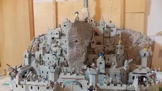 Обзор на лего властелин колец Минас тирит 2 (самоделка).