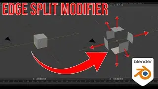 Blender 4.5 Edge Split Modifier Explained, Part 18 Tutorial