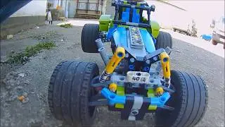 LEGO 42037 Formula Off-Roader customized and motorized with Buwizz