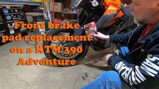 KTM 390 Adventure front brake pad replacement