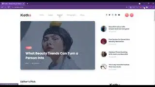 Kotha - Modern Blog PHP Script with Laravel and Vue.js  (super fast, no page refresh)