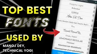 Best Fonts Download | Best Fonts For Pixellab 2022 | Best Fonts For Pixellab Editing 2022