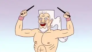 Regular Show - The Gang Fight The Master Sensei For The Sandwich