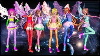 MMD Winx Cosmix Transformations All. [MOTION DL?]