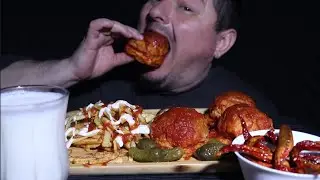 ||ASMR MUKBNG|| Wet Hamburgers and Fries #neromasmr