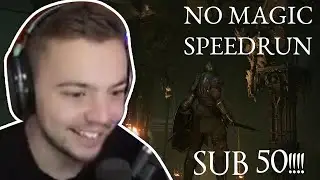 SUB 50 Demon's Souls Remake - No Magic Speedrun in 