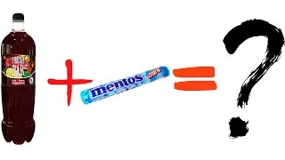 НАУЧНЫЙ ЭКСПЕРИМЕНТ!!! ЧТО БУДЕТ ЕСЛИ СМЕШАТЬ FRESH BAR COLA LEMON И MENTOS!?