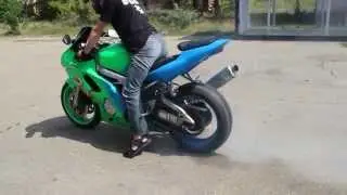 Burnout на YAMAHA YZF-R6