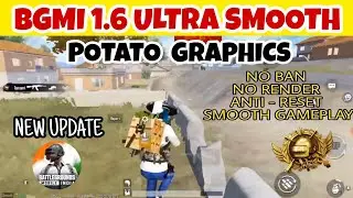 👿BGMI 1.6 ULTRA POTATO GRAPHICS CONFIG + 90 FPS | BGMI 1.6 NEW 🔥UPDATE | BGMI LAG⚡ FIX - BoomBaam YT