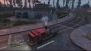 Spraying random people and cars with fire Hose Gta 5 Director Mode