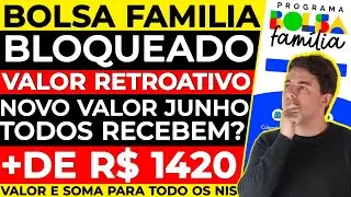 [BOLSA FAMÍLIA JUNHO] bloqueado recebe atrasados? novo valor é para todos? 13° e consulta
