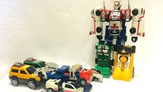 Gekisou Sentai Carranger VRV Robo Rescue Megazord【激走戦隊カーレンジャー】必勝合体だ！DX VRVロボ 戦隊 レビュー