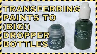 Transferring Paints To Dropper Bottles for Airbrushing and DIY Medium