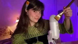 ASMR | Mic Brushing, Face Brushing, Mic Gripping and Rubbing With Mouth Sounds and Rambles