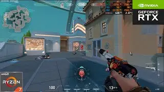 VALORANT : RTX 3060 12 GB + Ryzen 5700X : LOW (MEDIUM TEXTURE) MSAA 2X 4X : RANKED FPS TEST 8