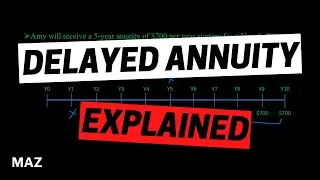 How to Calculate the Present Value of a Delayed Annuity? An Example