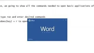 Windows Run Commands and shortcuts