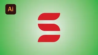 S letter logo in Adobe Illustrator #shorts