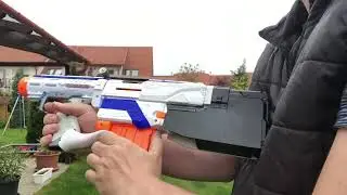 Bullpup Nerf Retaliator mod mag release test