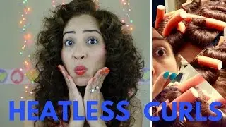 How to Get HEATLESS Curls / 5 Minute No-Heat Curls + GIVEAWAY