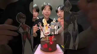 Торт с крашами😭❤️