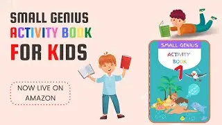 Small Genius Activity Book: Fun Activity Book for Kids | From Coloring to Cutting and Pasting