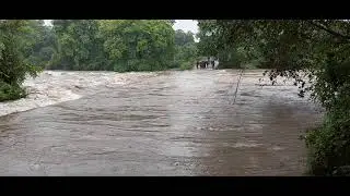 Koudinya River near Kurmai in Palamaner flowing in full force Nov 2021