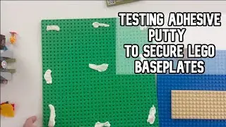 Testing adhesive putty to secure lego baseplates DIY video #lego #legos