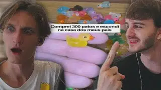 ESCONDEU 300 PATOS PELA CASA DOS PAIS