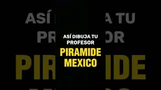 🔥 Como Dibujar una PIRÁMIDE de México (Maya) a lapiz #shorts #short
