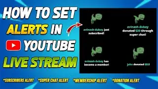 How to add Subscribers alert Youtube live stream 2024 | How to setup Youtube alerts with obs Studio