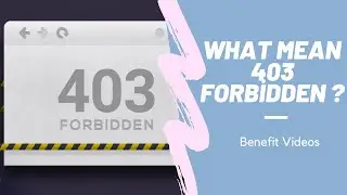 What Mean 403 Forbidden ?