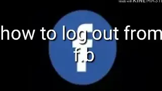 How to logout from facebook