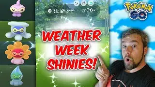 I said I wouldn't do THIS But... Catching Shinies in the Weather Week Event! (Pokémon GO)