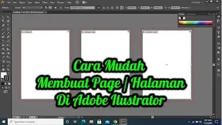 Cara membuat page dan halaman di adobe ilustrator