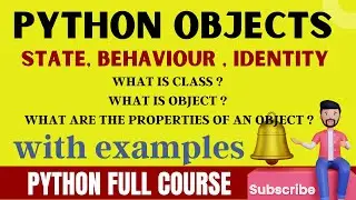Python Objects | python basics | 