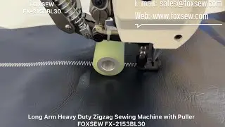 Long Arm Heavy Duty Zigzag Sewing Machine with Puller