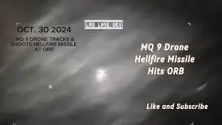 MQ 9 Drone Tracking and Shooting Hellfire Missile at UAP Orb