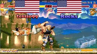 Super Street Fighter 2 Turbo ➤ tessio99 (Usa) vs Rocks (Usa) スーパーストリートファイターII X