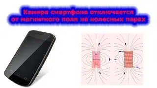 Отключается фотоаппарат смартфона от мощного магнитного поля