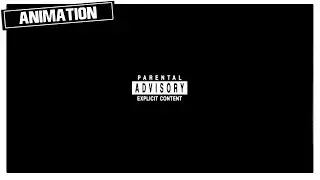 PARENTAL ADVISORY EXPLICIT CONTENT GLITCHED LOGO | FREE STOCK ANIMATION OVERLAY [CCM]