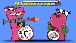FNF Alphabet Lore: Alphabet Lore But Fixing Letters in FNF be like / Alphabet Lore Transform (F, P)